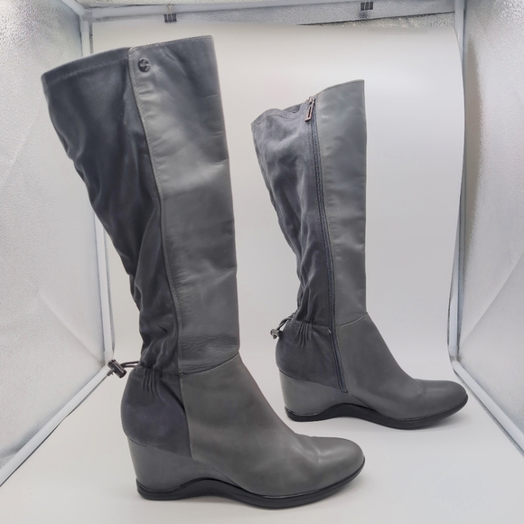 Elegant Calvin Klein Ilisa Sz 9 Gray Women's Boots E7298 - Picture 5 of 8